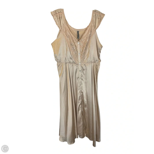 Dress Casual Maxi By Anthropologie In Beige, Size: Xl