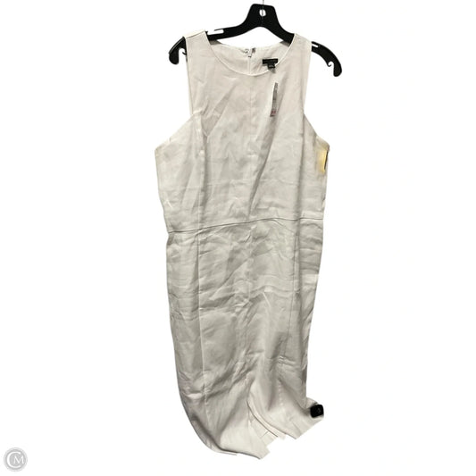 Dress Casual Maxi By Ann Taylor In White, Size: Xl