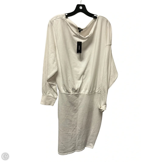 Dress Casual Maxi By Express In White, Size: L
