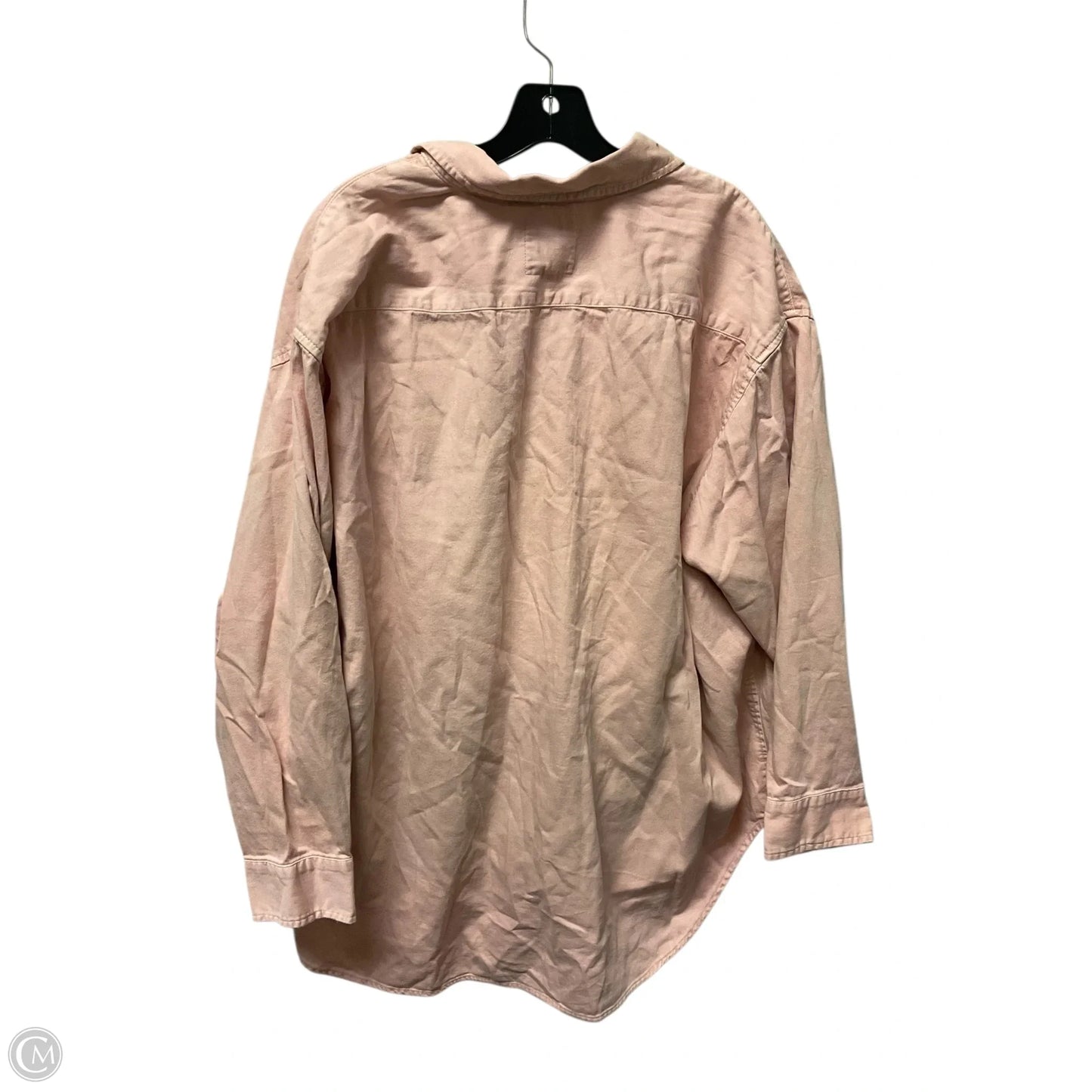 Top Long Sleeve By Aerie In Pink, Size: L