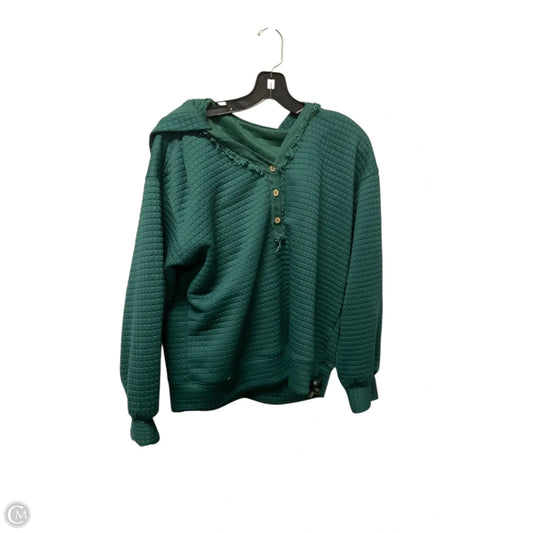 Sweatshirt Hoodie By Umgee In Green, Size: S