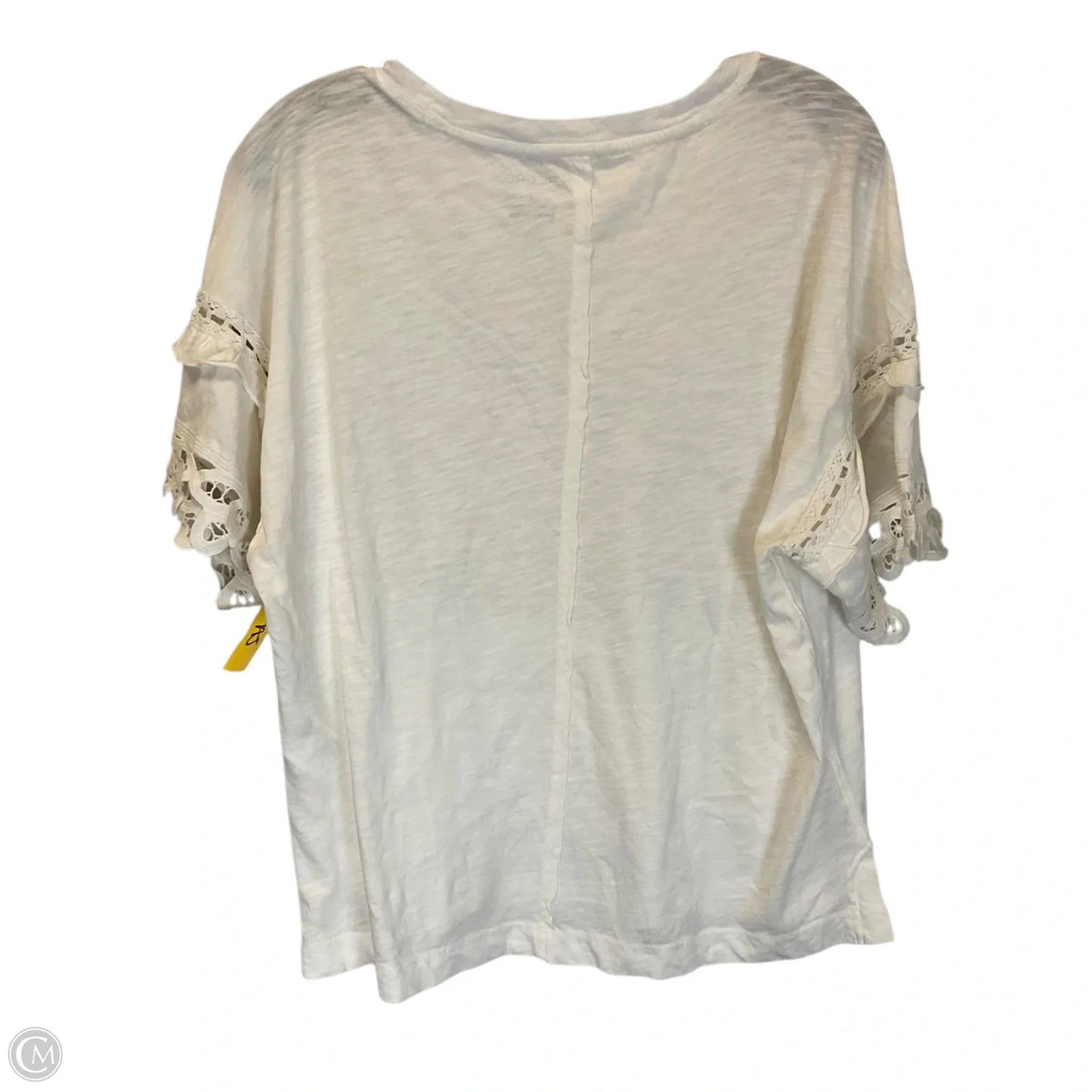 Top Short Sleeve Basic By Pilcro In White, Size: S