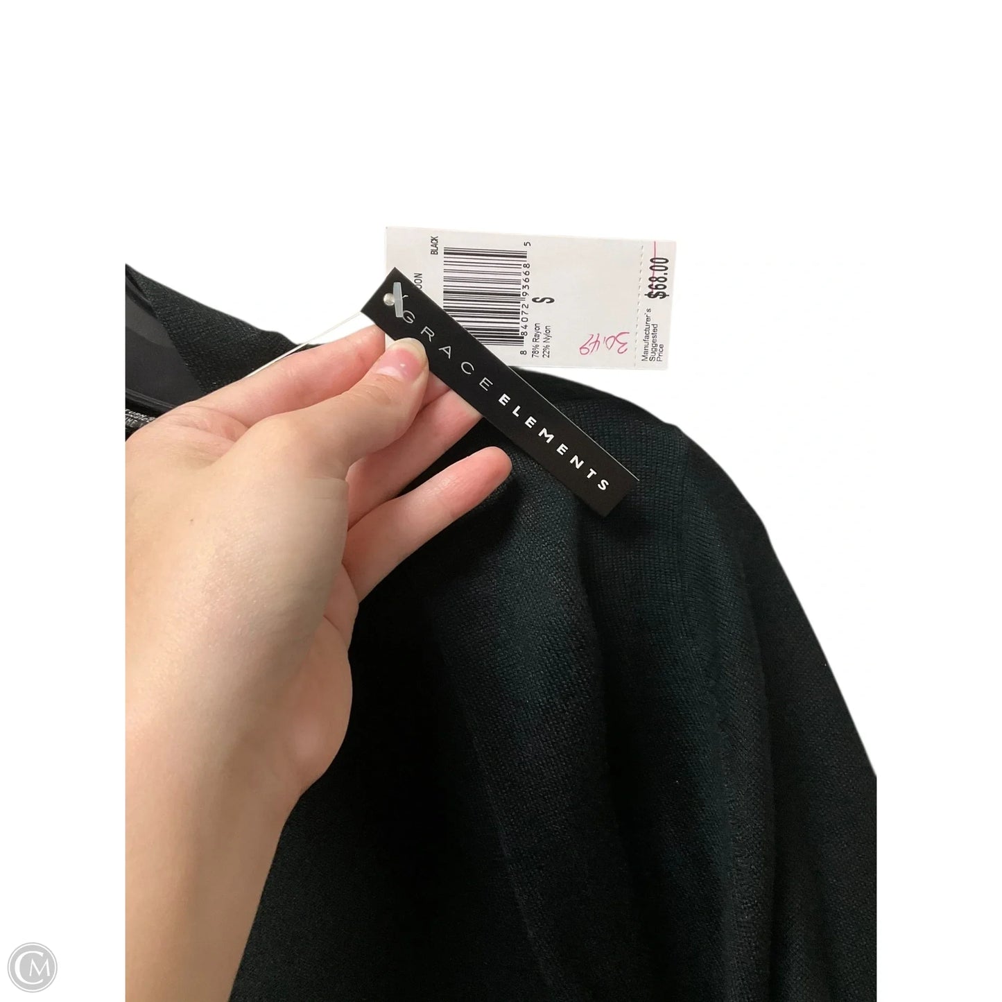 Cardigan By Grace Elements In Black, Size: S