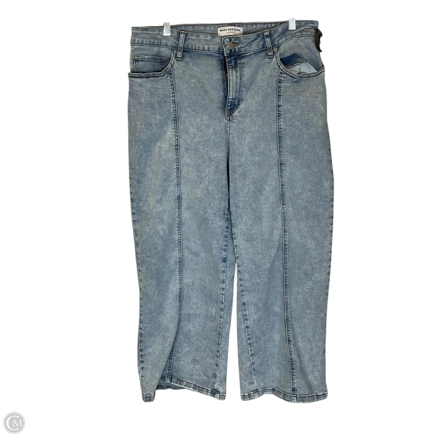 Jeans Wide Leg By Marc New York In Blue Denim, Size: 16