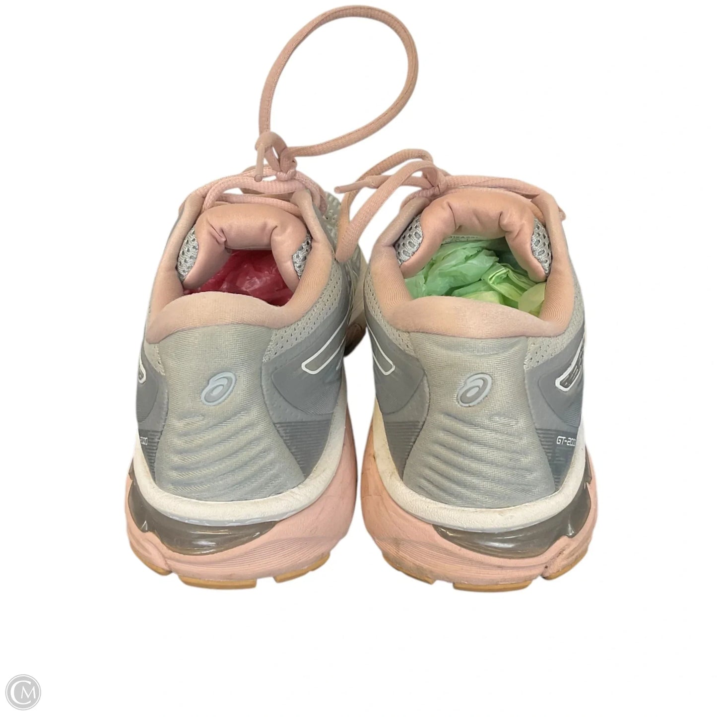 Shoes Athletic By Asics In Grey & Pink, Size: 7.5