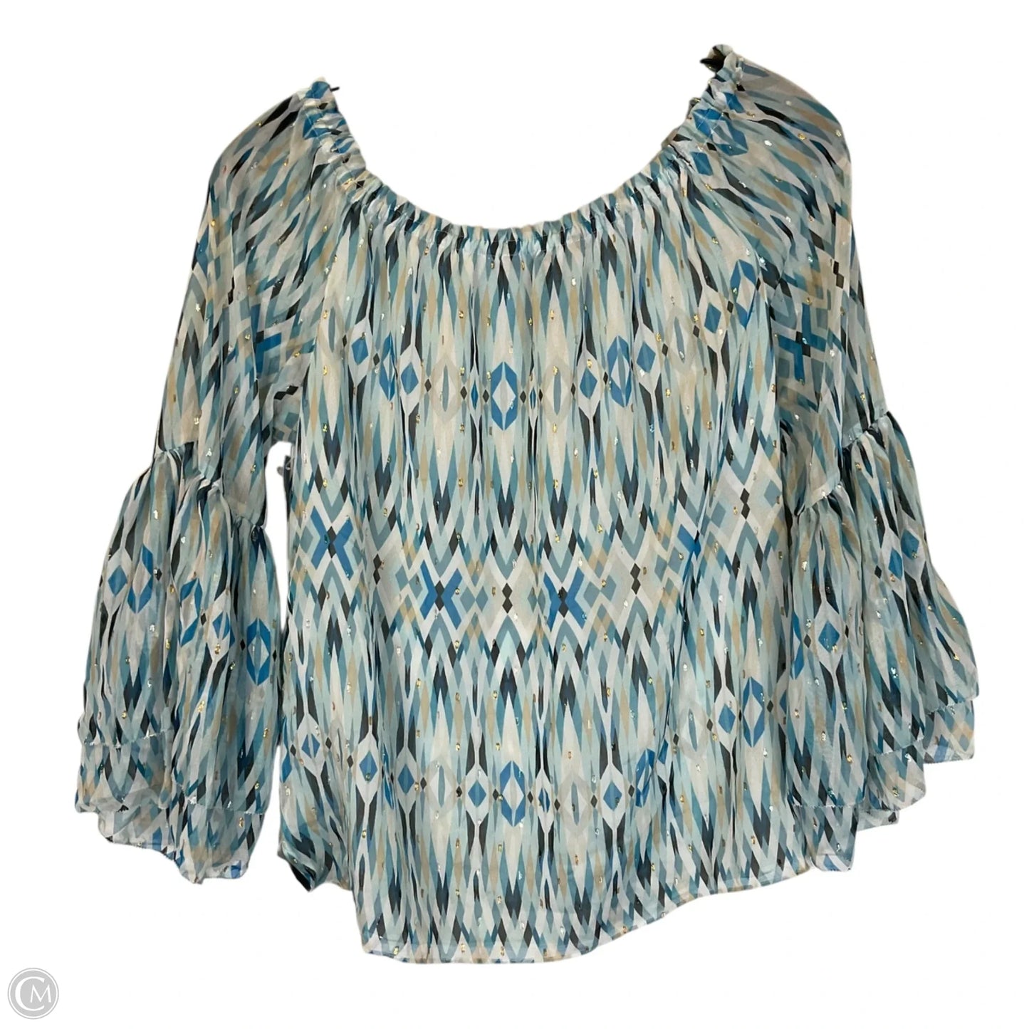 Top Long Sleeve By White House Black Market In Blue, Size: S