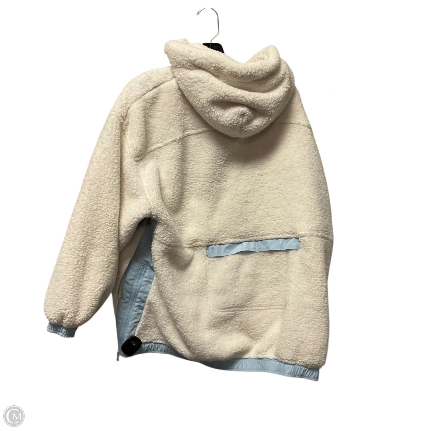 Jacket Faux Fur & Sherpa By Altard State In White & Blue, Size: Xl