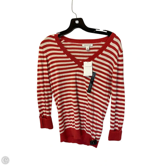 Top Long Sleeve By Banana Republic In Striped Pattern, Size: S