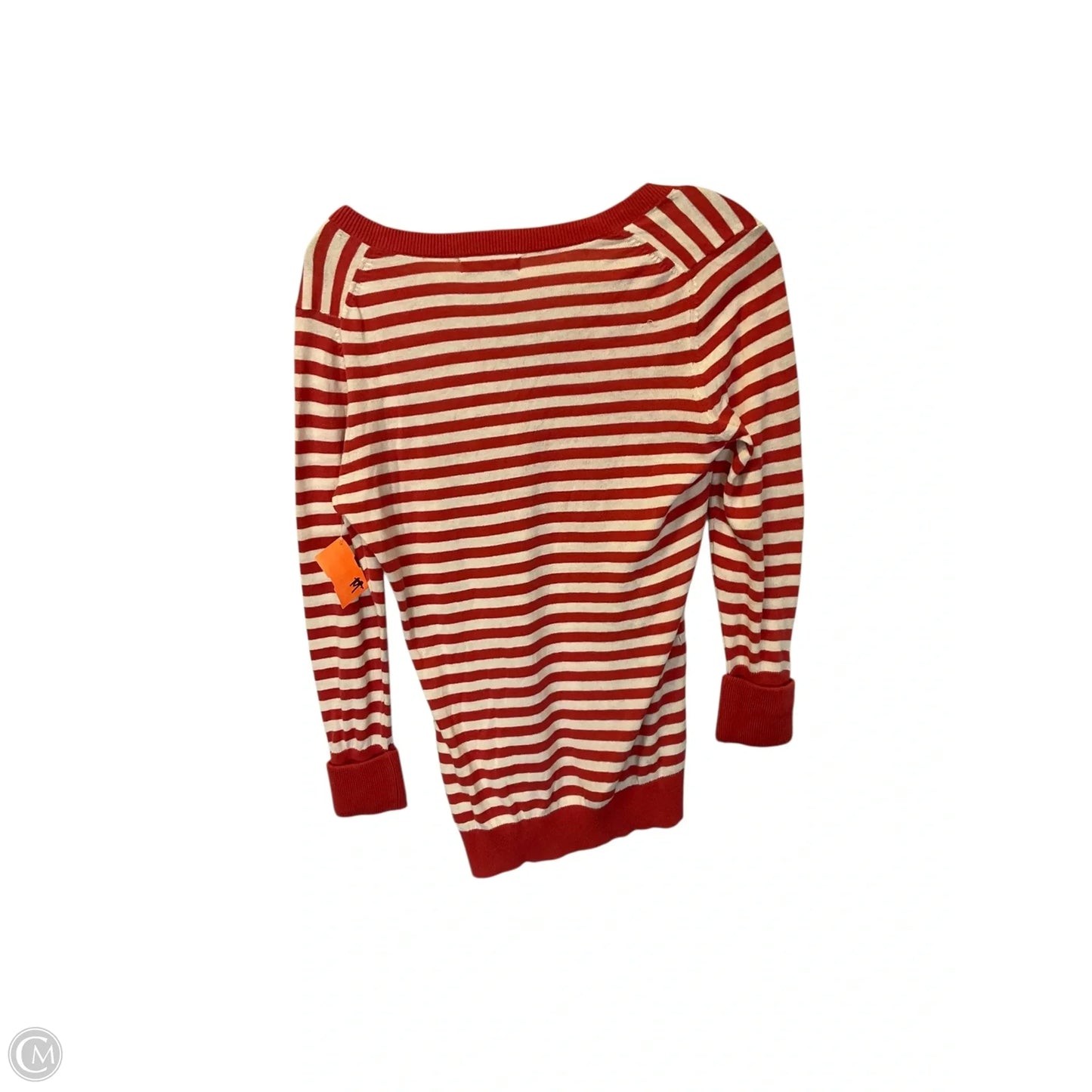 Top Long Sleeve By Banana Republic In Striped Pattern, Size: S