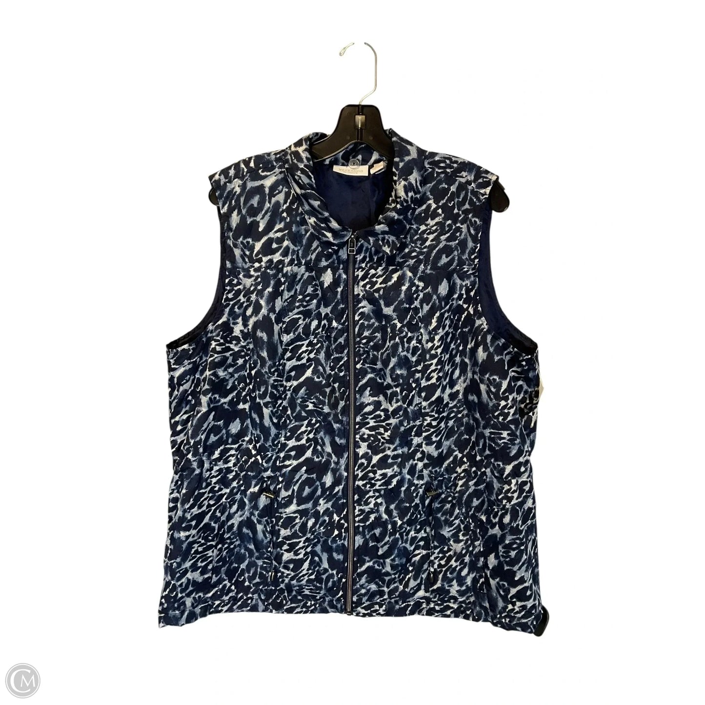Vest Other By Chicos In Blue, Size: 3x