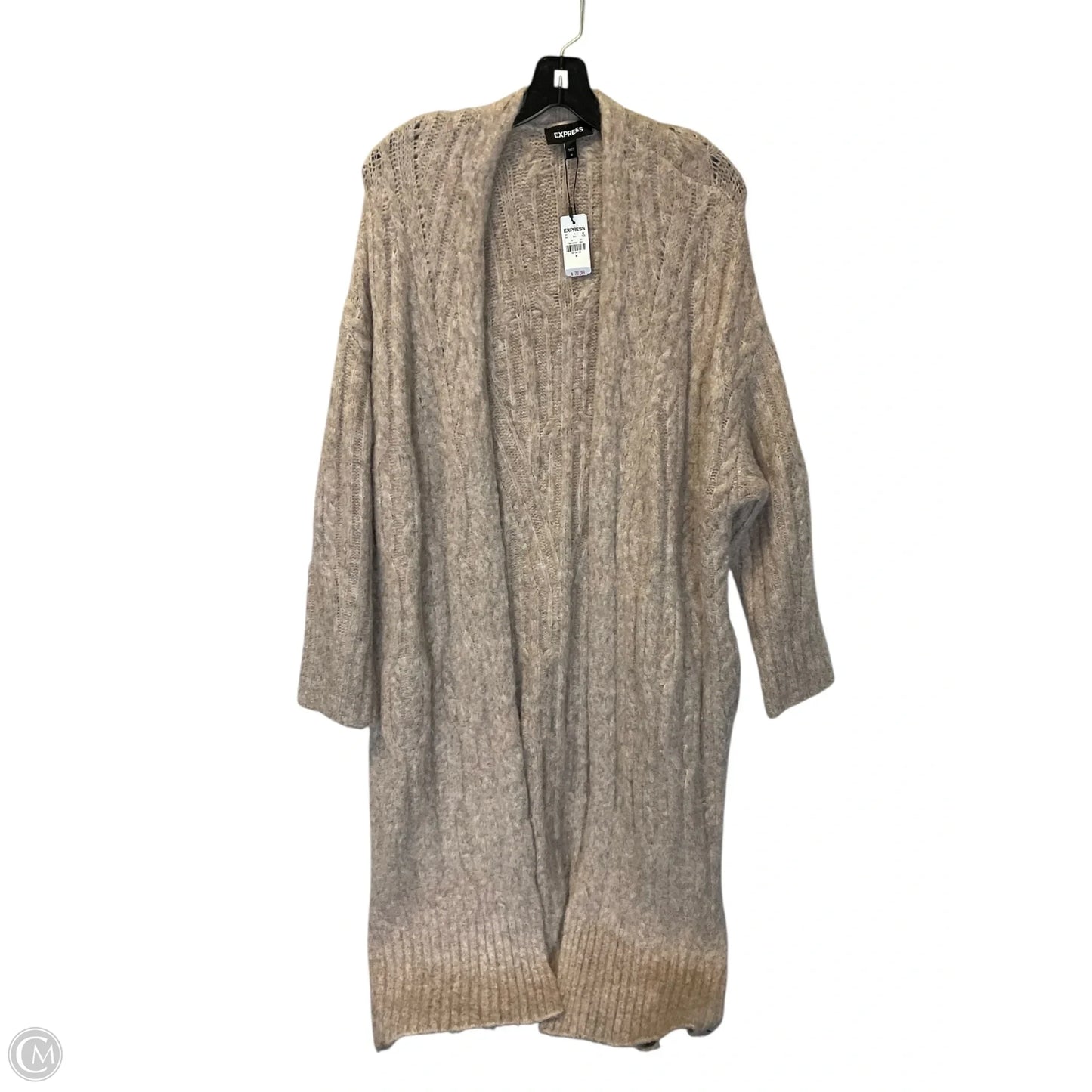 Cardigan By Express In Brown, Size: M