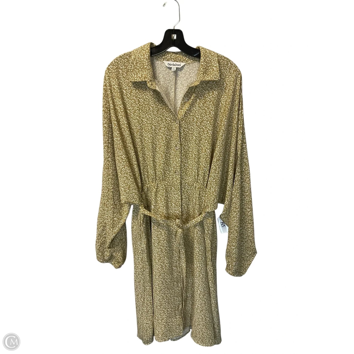 Dress Casual Short By Davi & Dani In Yellow, Size: L