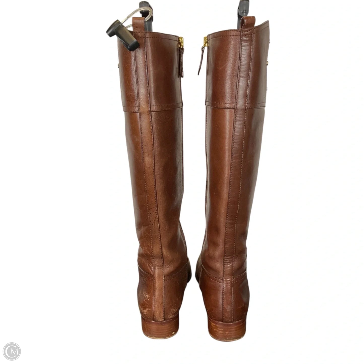 Boots Designer By Tory Burch In Brown, Size: 7