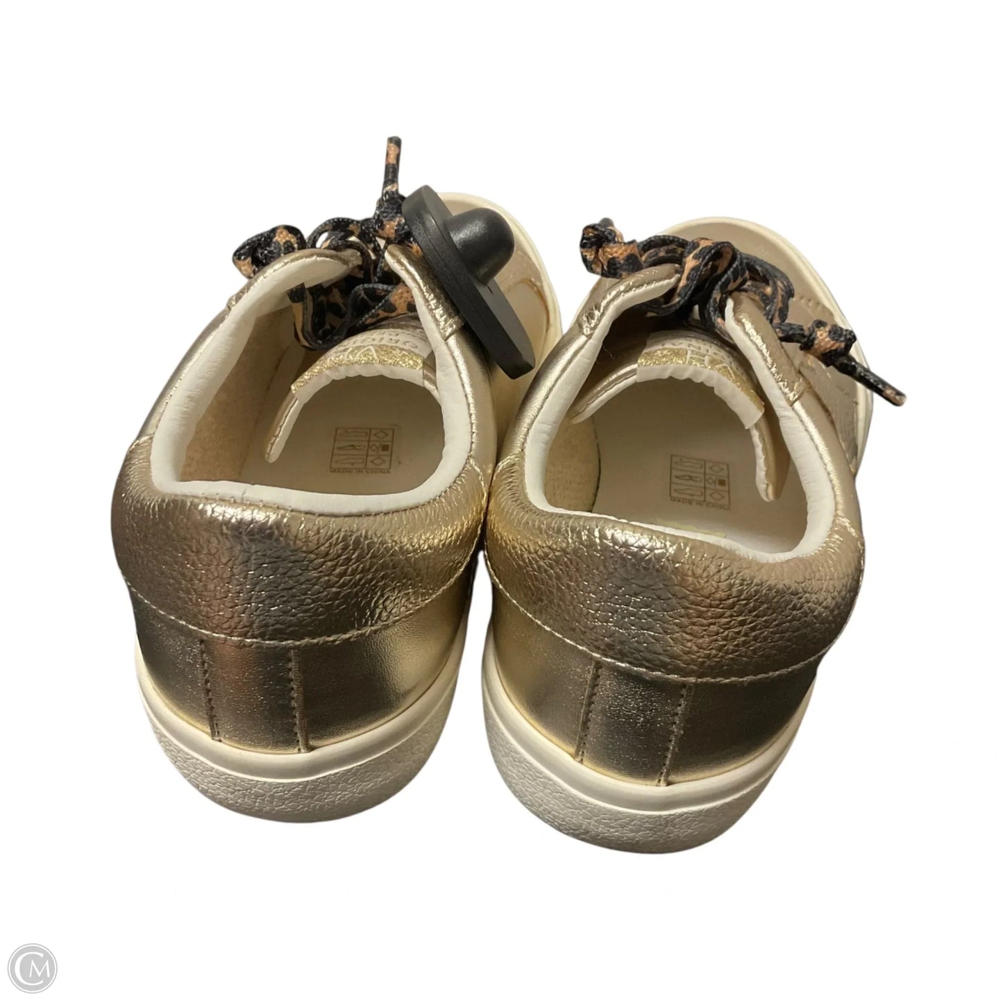 Shoes Flats By Clothes Mentor In Gold, Size: 6.5