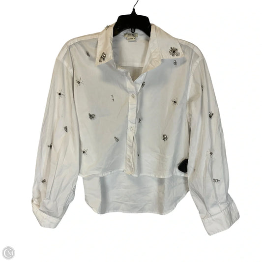 Top Long Sleeve Designer By Jason Wu In White, Size: M
