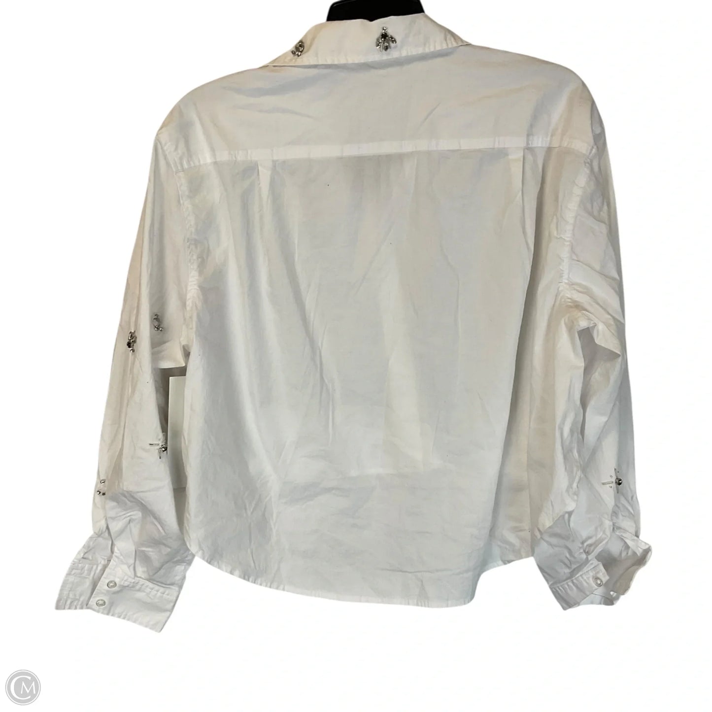 Top Long Sleeve Designer By Jason Wu In White, Size: M