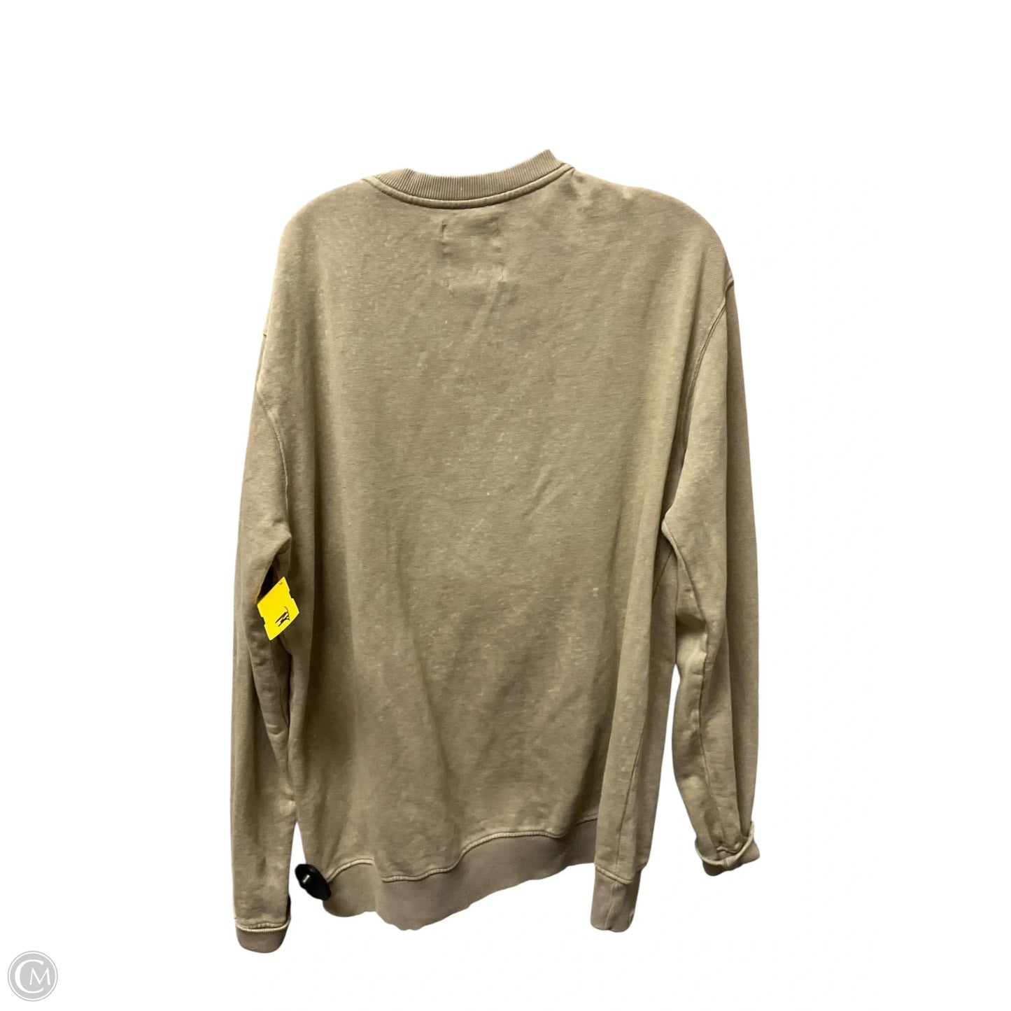 Sweatshirt Crewneck By Simply Southern In Beige, Size: L