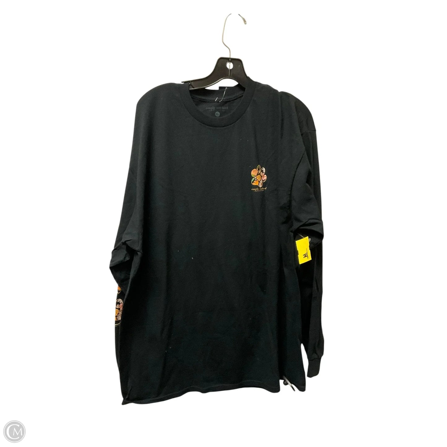 Top Long Sleeve By Simply Southern In Black, Size: Xl