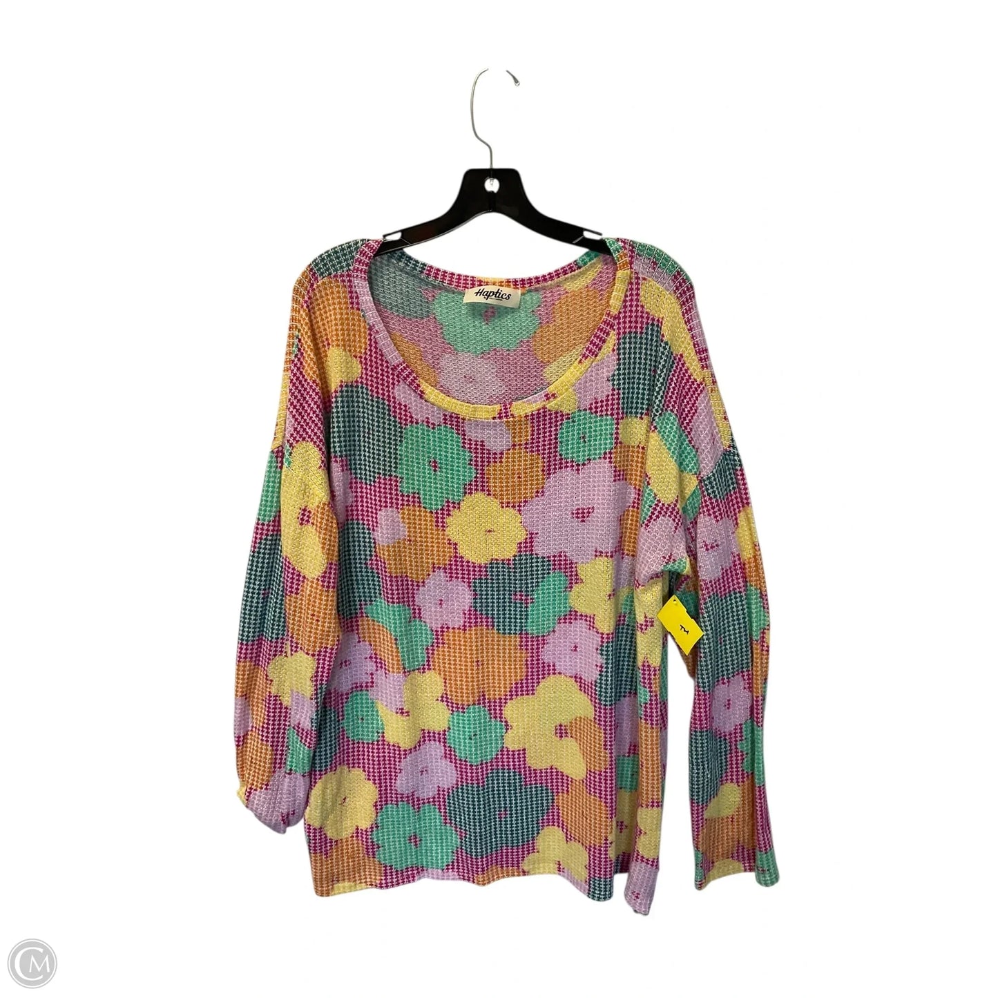 Top Long Sleeve By Haptics In Multi-colored, Size: 1x