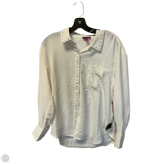 Top Long Sleeve By Vince Camuto In Cream, Size: S