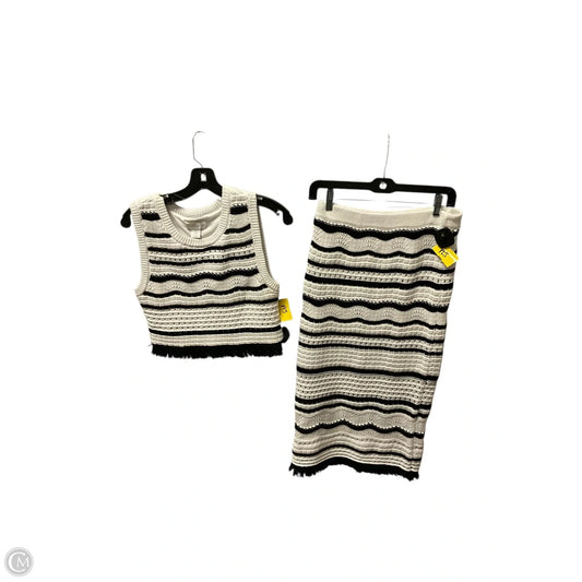 Skirt Set 2pc By House Of Harlow In Black & White, Size: S