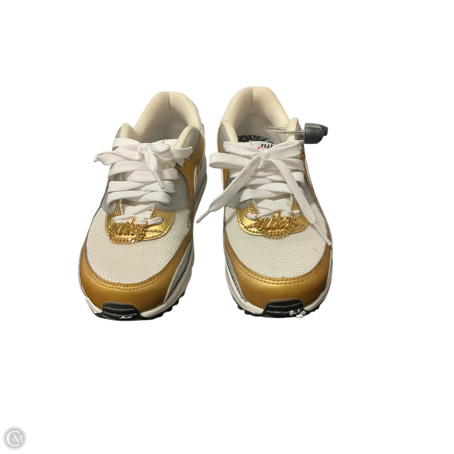 Shoes Athletic By Nike In Gold & Silver, Size: 6.5