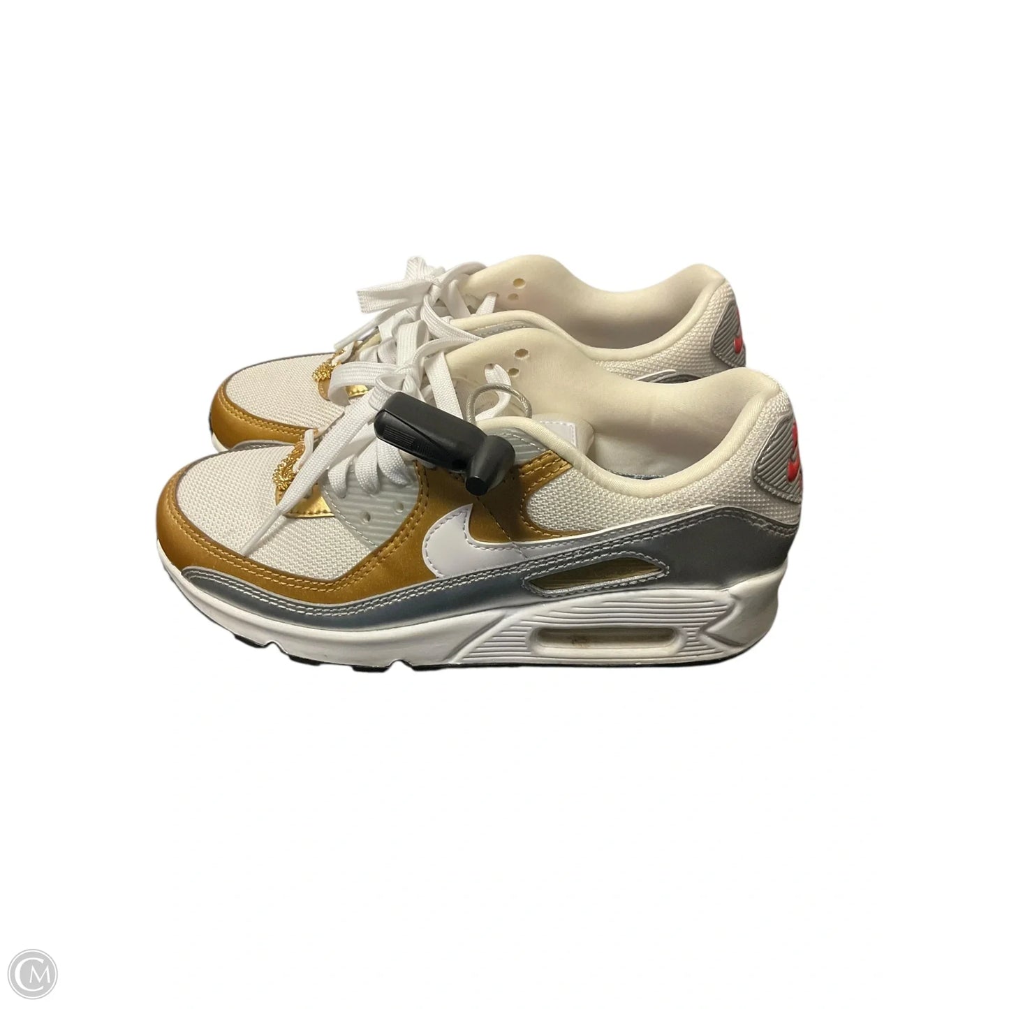 Shoes Athletic By Nike In Gold & Silver, Size: 6.5