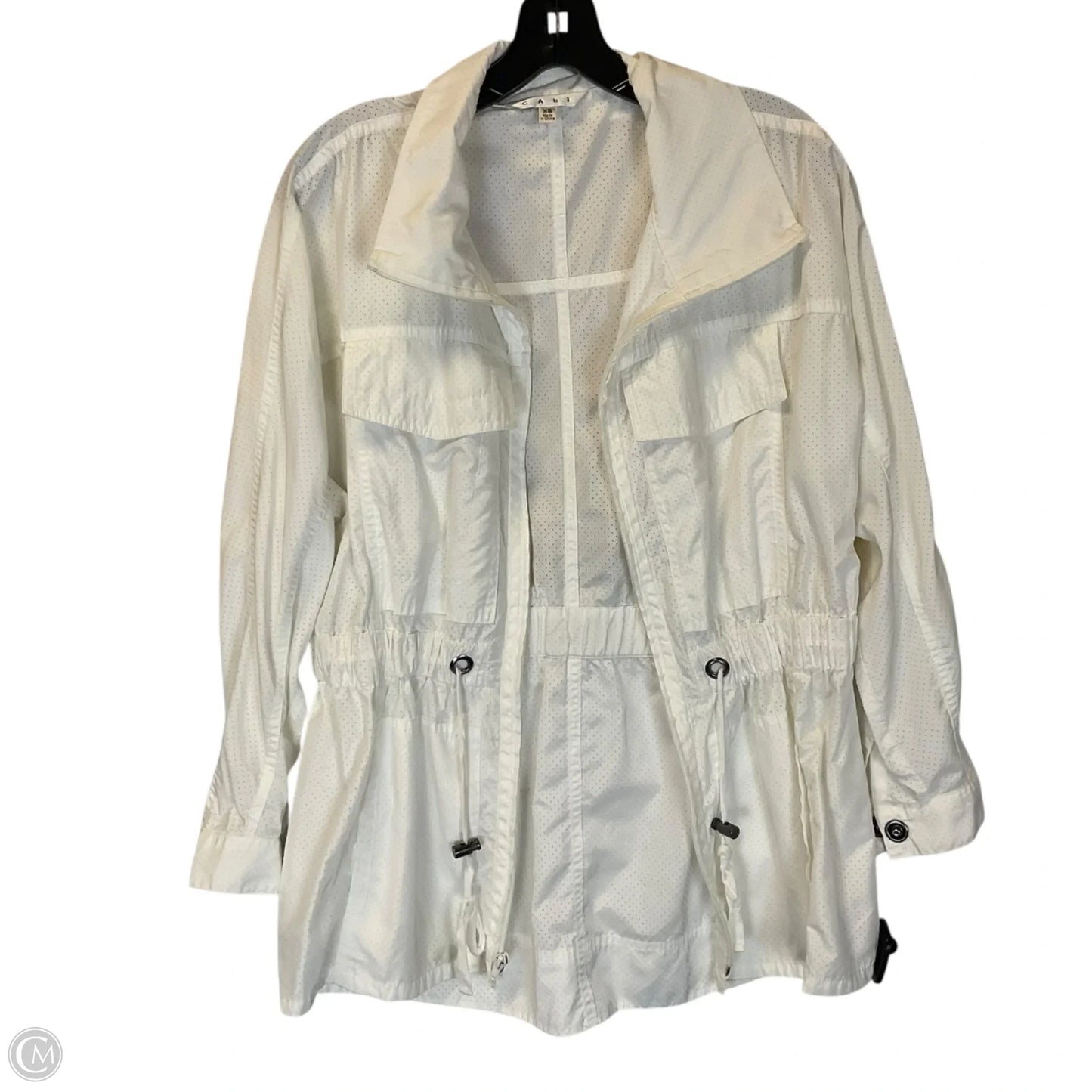 Jacket Windbreaker By Cabi In White, Size: Xs