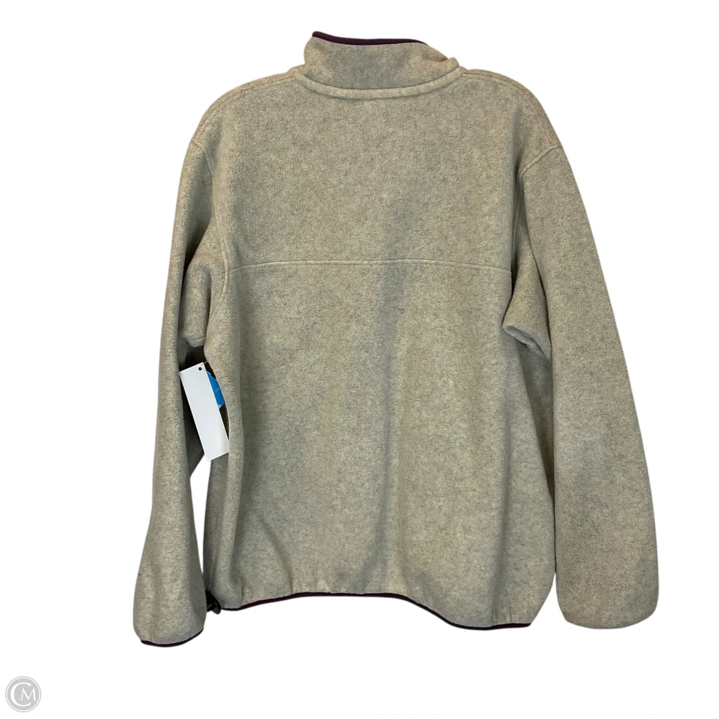 Jacket Fleece By Patagonia In Grey & Purple, Size: Xl