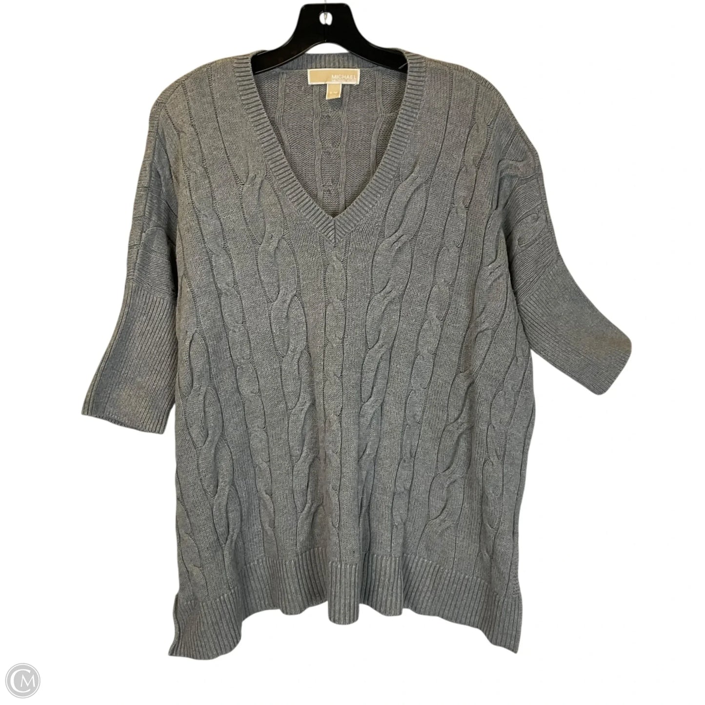 Sweater Short Sleeve By Michael By Michael Kors In Grey, Size: S