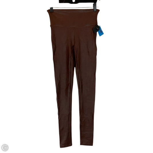 Athletic Leggings By Spanx In Brown, Size: S
