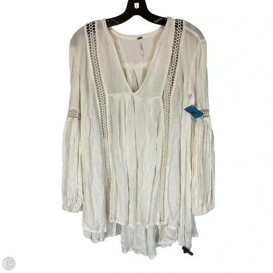 Top Long Sleeve By Free People In White, Size: Xs