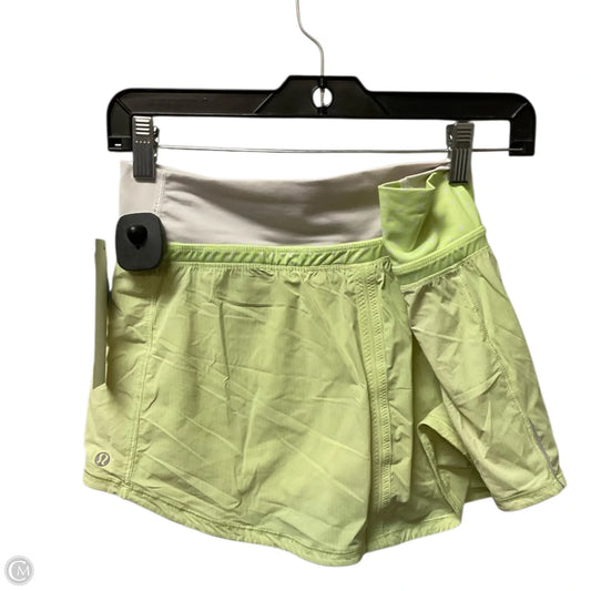 Athletic Skort By Lululemon In Green, Size: M