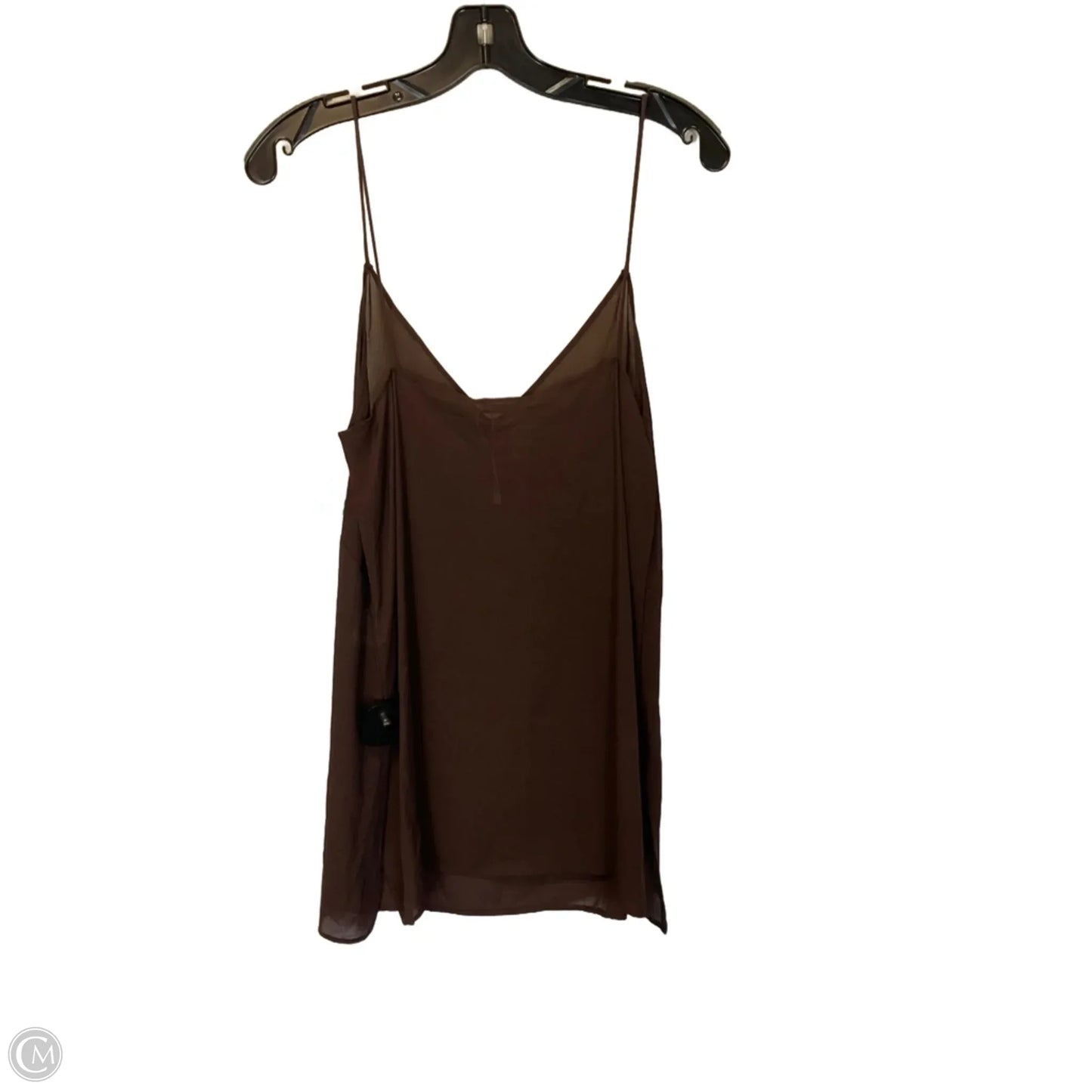 Top Sleeveless By Zara In Brown, Size: S