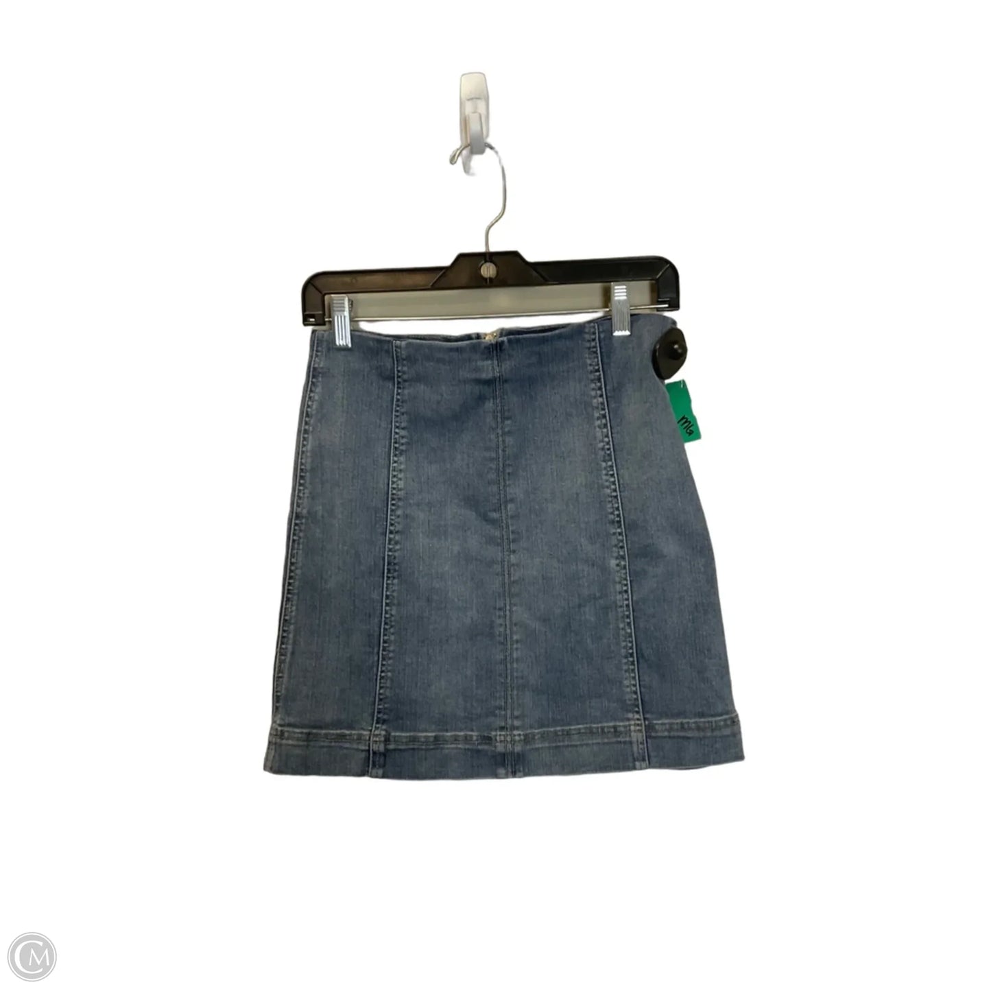 Skirt Mini & Short By Wonderly In Blue Denim, Size: M