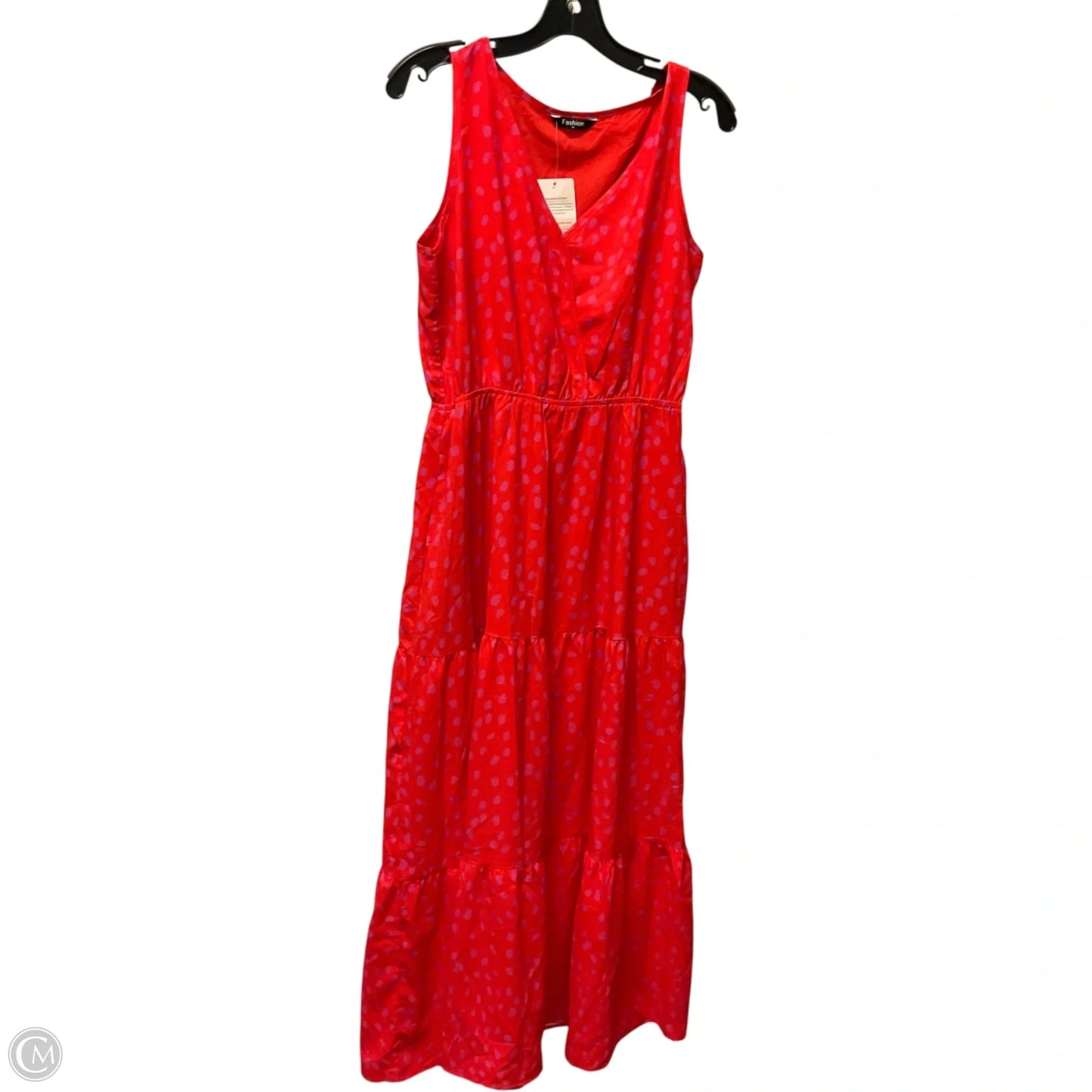 Dress Casual Maxi By Clothes Mentor In Pink & Red, Size: M