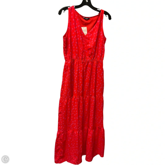 Dress Casual Maxi By Clothes Mentor In Pink & Red, Size: M