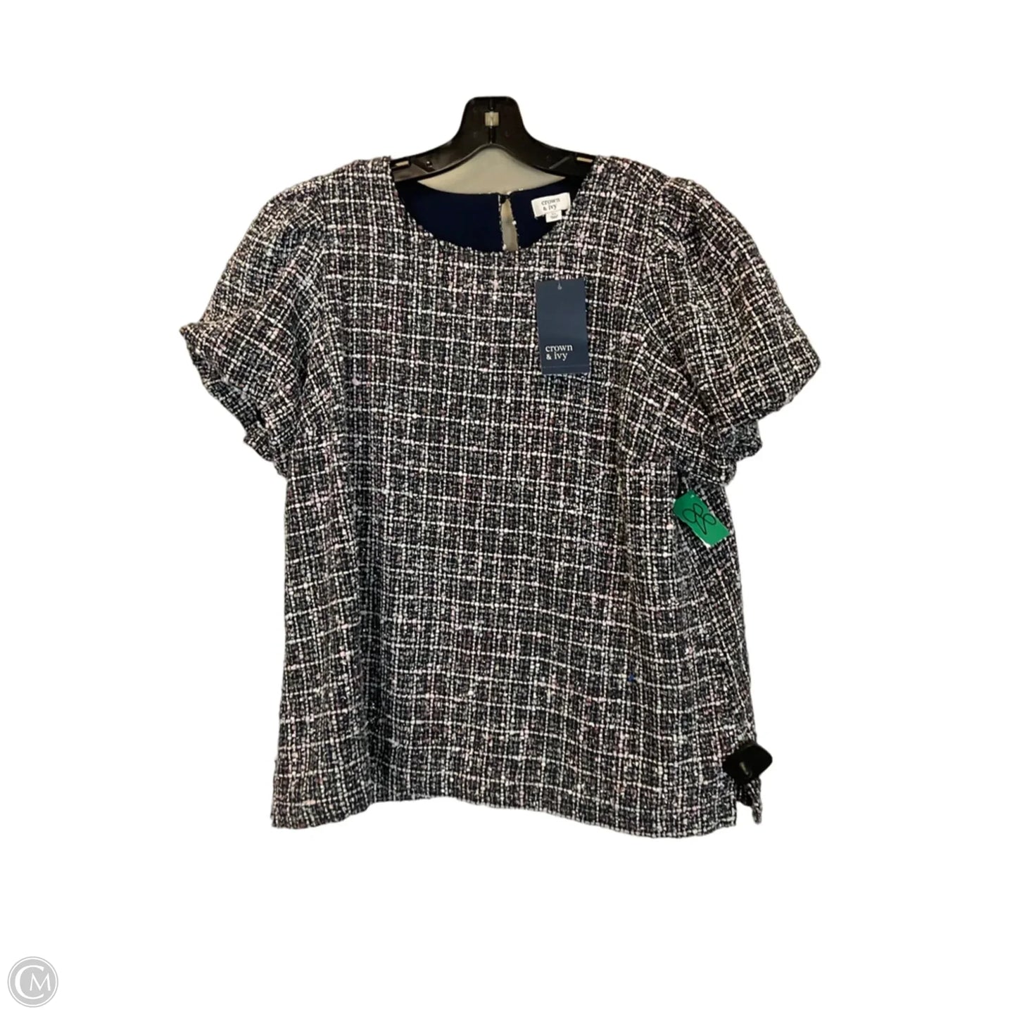 Top Short Sleeve By Crown And Ivy In Black, Size: Xl