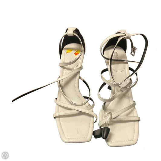 Sandals Heels Stiletto By Michael By Michael Kors In White, Size: 8