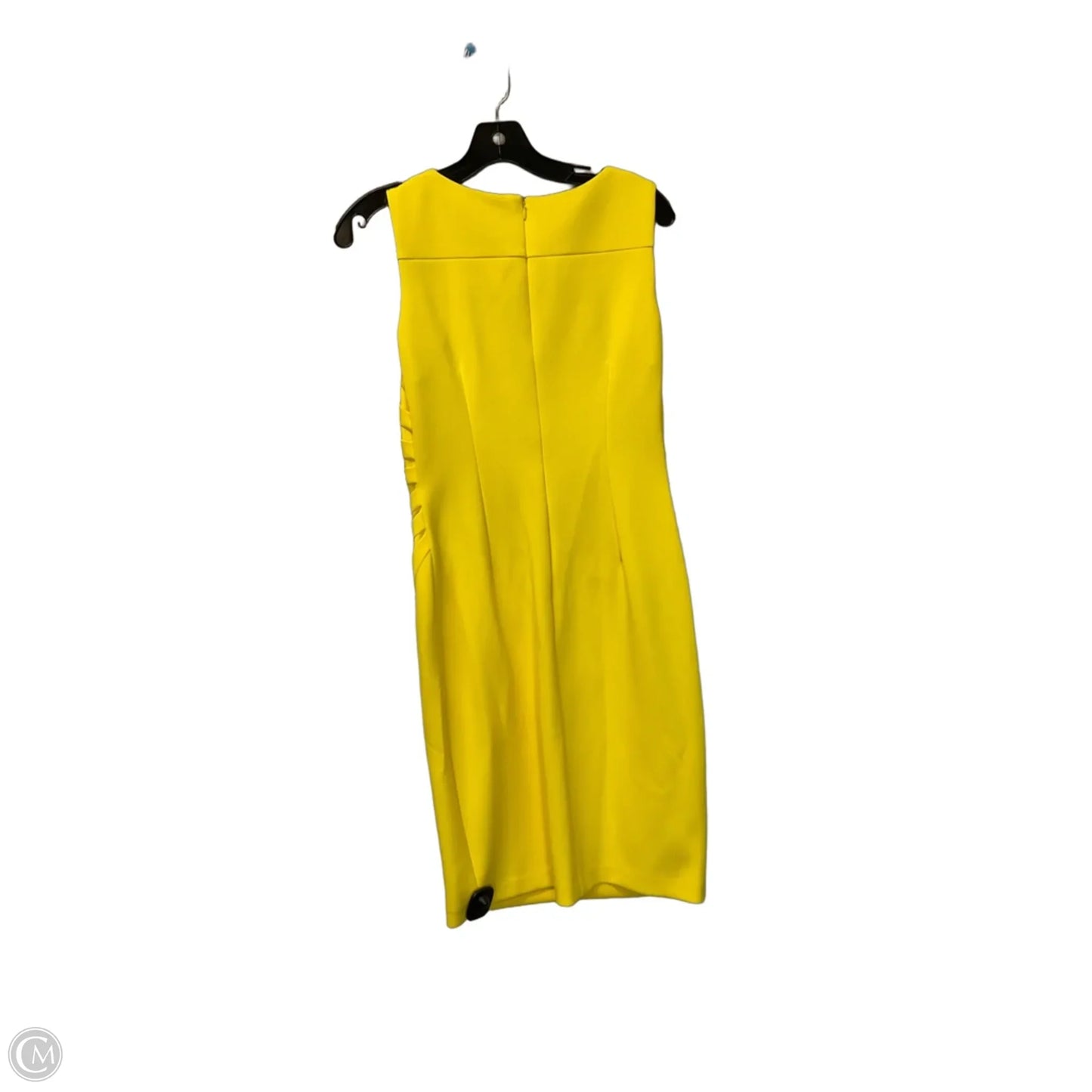 Dress Work By Calvin Klein In Yellow, Size: 4