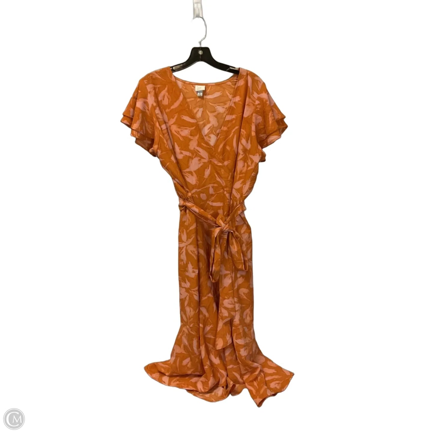 Dress Casual Maxi By A New Day In Orange, Size: Xl