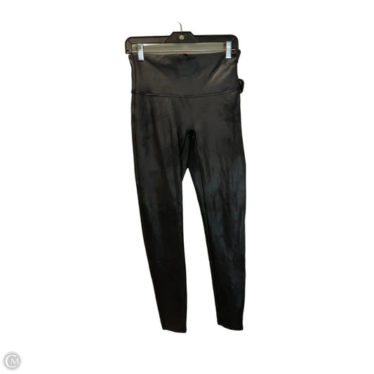 Athletic Leggings By Spanx In Black, Size: L