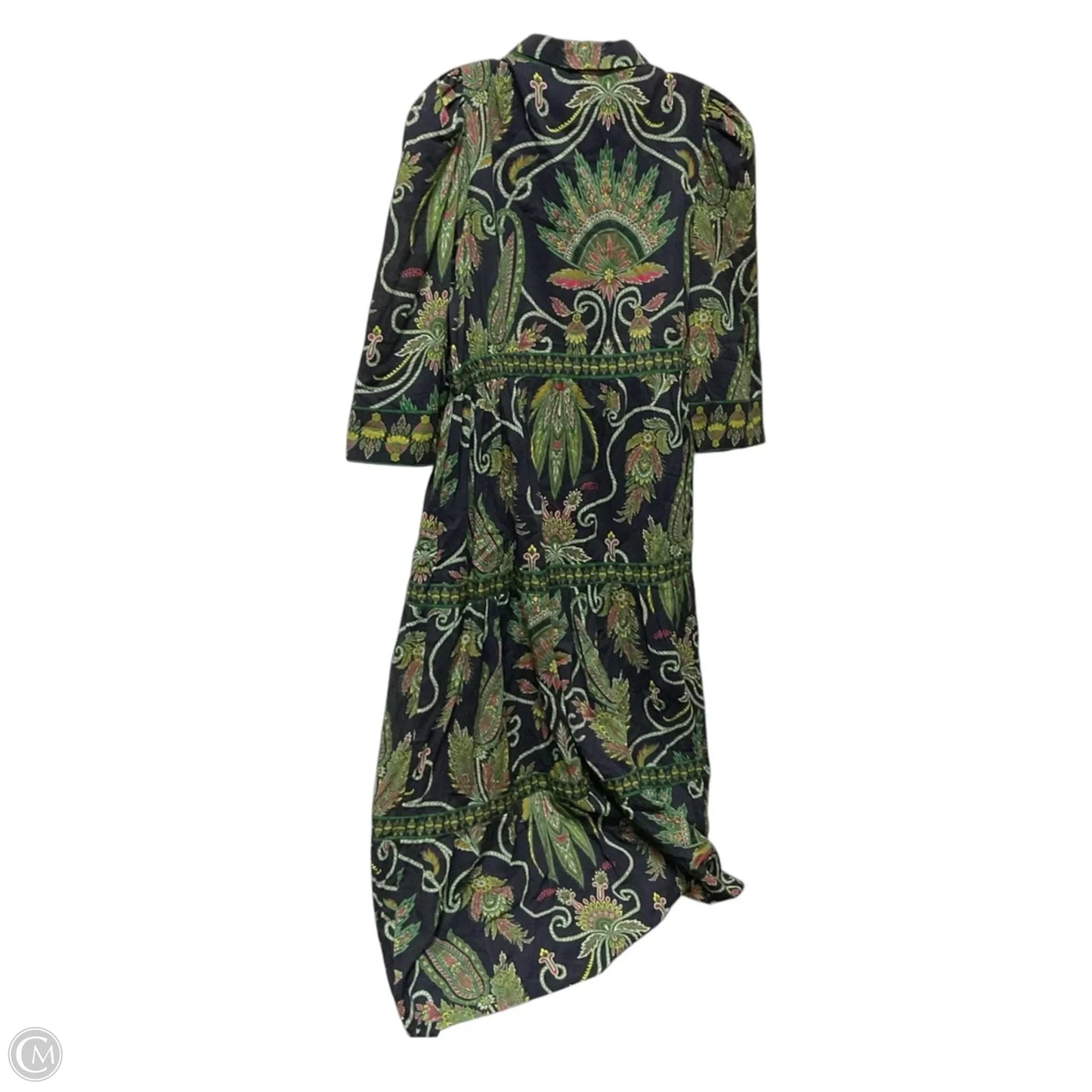 Dress Casual Maxi By Gretchen Scott In Blue & Green, Size: L