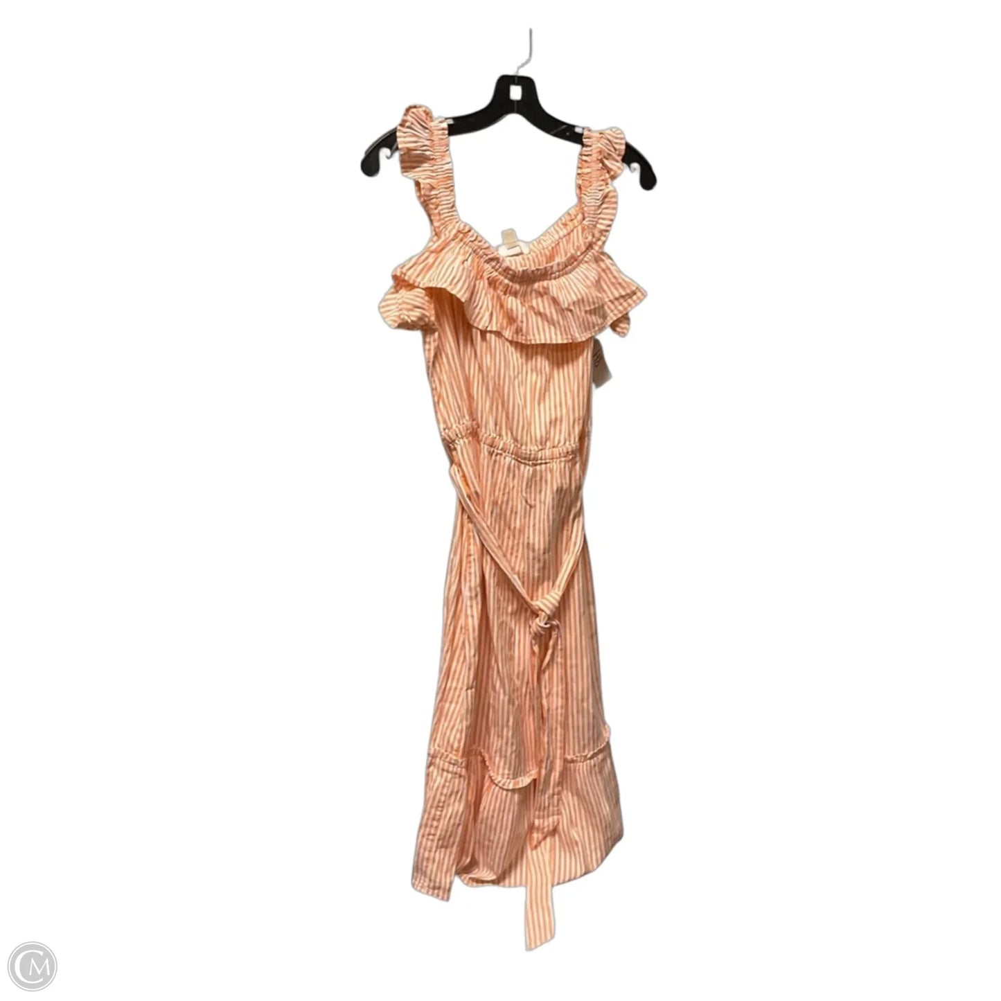 Dress Casual Midi By Michael By Michael Kors In Coral, Size: Xl