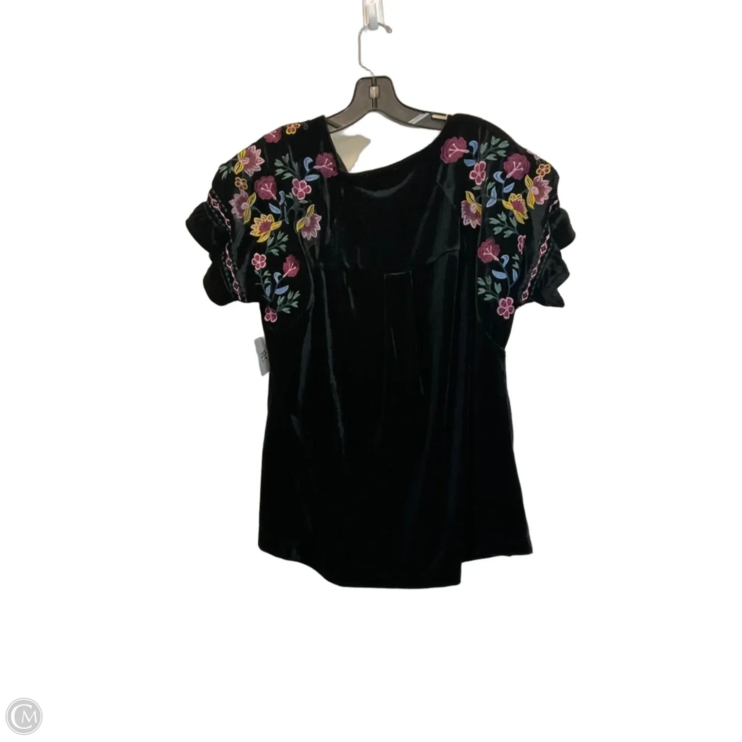 Top Short Sleeve By Umgee In Black, Size: L