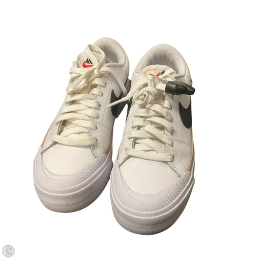 Shoes Athletic By Nike In White, Size: 7
