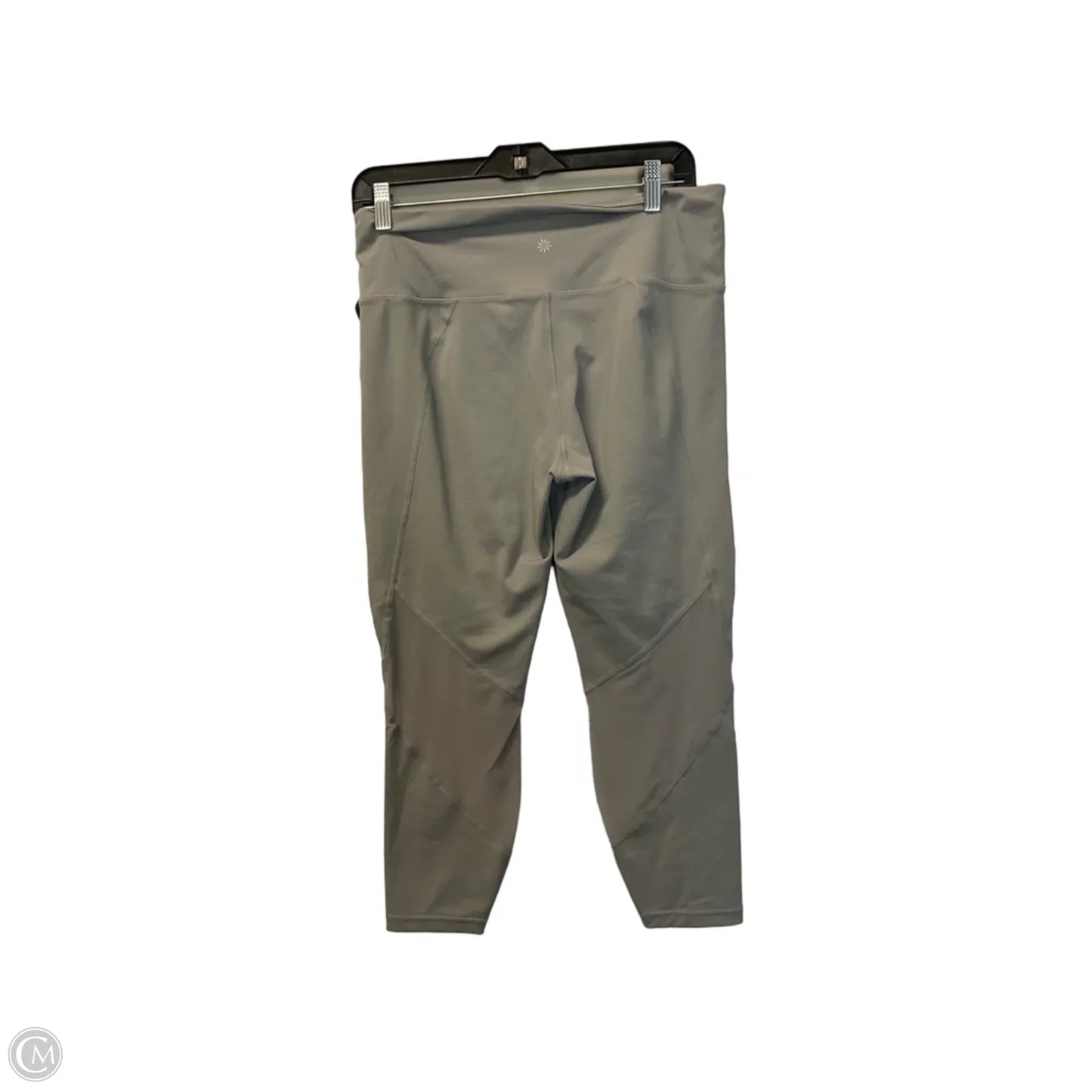 Athletic Leggings By Athleta In Grey, Size: L