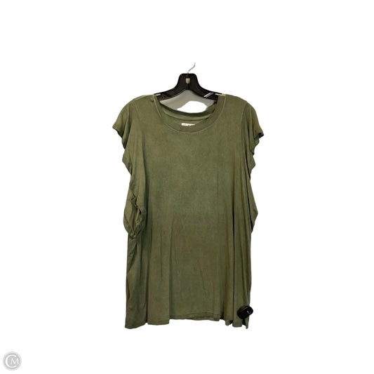 Top Sleeveless By Wonderly In Green, Size: Xl
