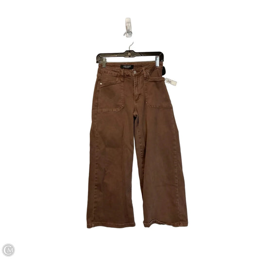 Jeans Wide Leg By Judy Blue In Brown Denim, Size: 2