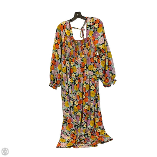 Dress Casual Maxi By Umgee In Floral Print, Size: L
